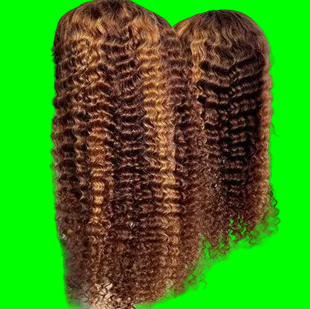 13X4 HIGHLIGHT DEEP WAVE LACE FRONT WIGS HUMAN HAIR