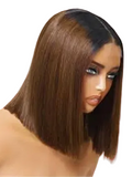 BOB WIG HUMAN HAIR WEAR AND GO GLUELESS  4/27