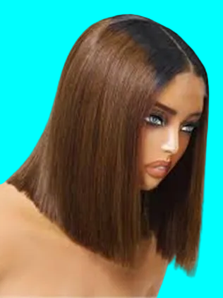 BOB WIG HUMAN HAIR WEAR AND GO GLUELESS  4/27