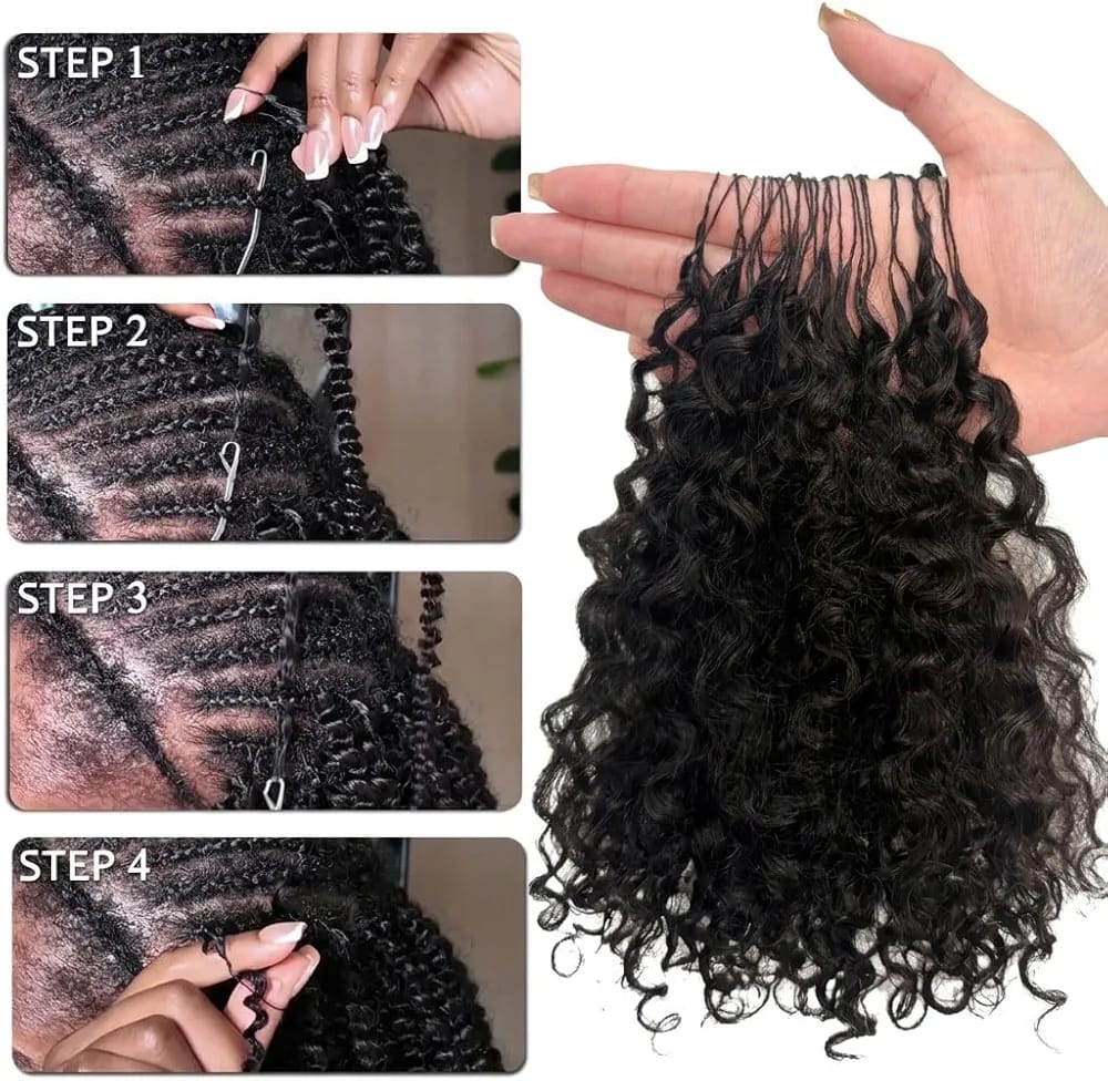 VIP BEAUTY BURMESE CURLY CROCHET HUMAN HAIR