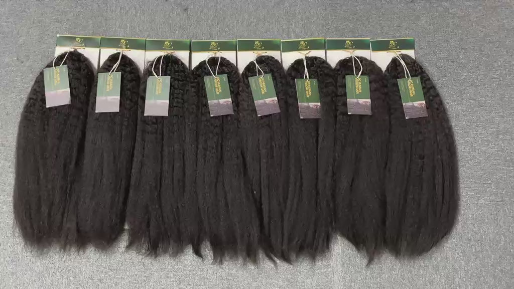 KINKY STRAIGHT HAIR FOR BOHO BRAIDS